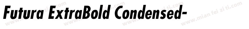 Futura ExtraBold Condensed字体转换